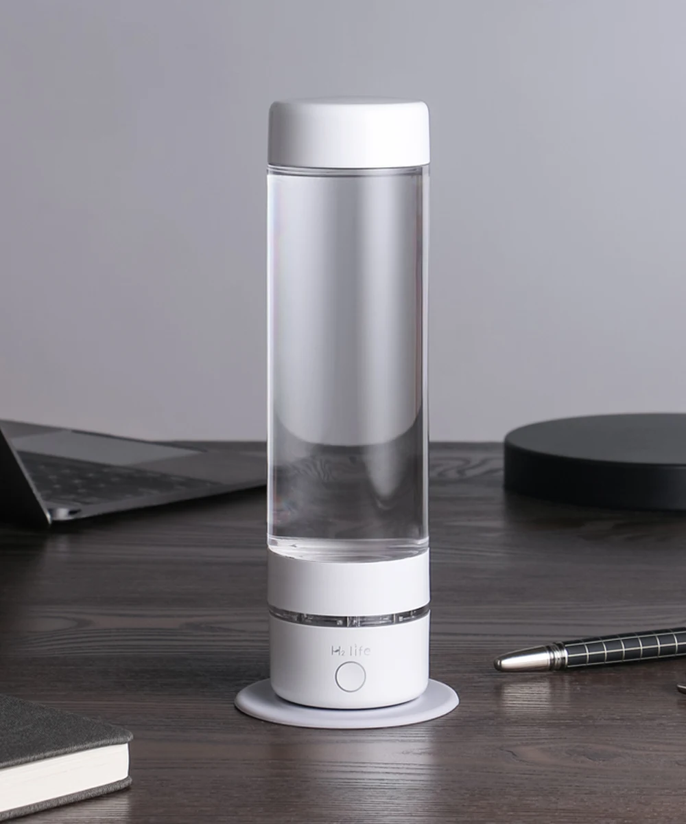 H2Life Portable Hydrogen Rich Water Generator Bottle DuPont SPE+PEM Dual Chamber H2 Maker lonizer Electrolysis Cup 3700ppb Max