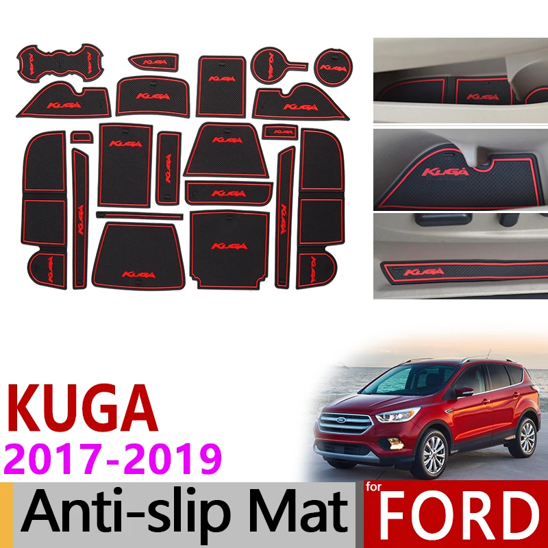 Противоскользящий коврик для Ford KUGA Ford Escape MK2 подтяжка лица C520 аксессуары слот для ворот противогрязный дверной паз