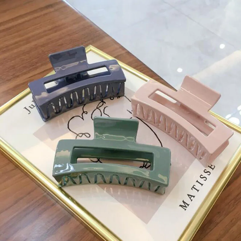 

Rectangle Hair Clips Women Simple Claw Clip High Quality Large Geometric Hair Clips For Hair Girls Hair Clip Hair Accessories