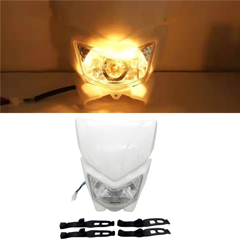 

1 Set 12V Universal Motorcycle Headlight Fairing Motocross Halogen Headlight Accessories for Yamaha WRF250/450/400/426 XT MX WR