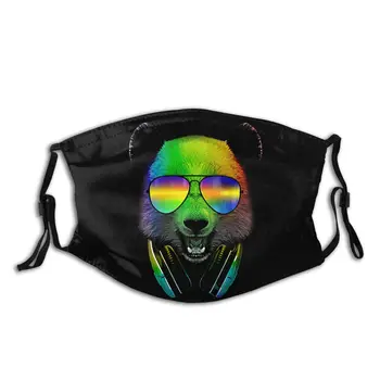 

Dj Panda Face Mask With Replaceable Filters Quality Anti Bacterial Dust Mouth Protection Cover Mouth Muffle