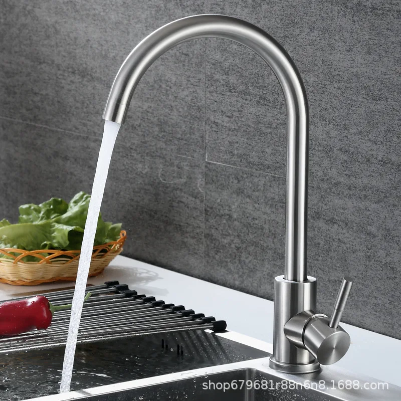 

304 Kitchen Hot And Cold Taps Universal Washing Basin Sink Faucet Kitchen Rotating Tap