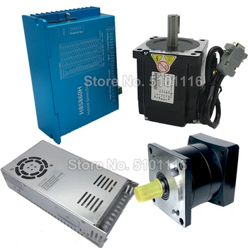 

Nema34 4.5Nm 86 Closed Loop Stepper Motor Driver Cooling fan Hybird Encoder Servo & Planetary Reducer & 400W Power Supply Kits