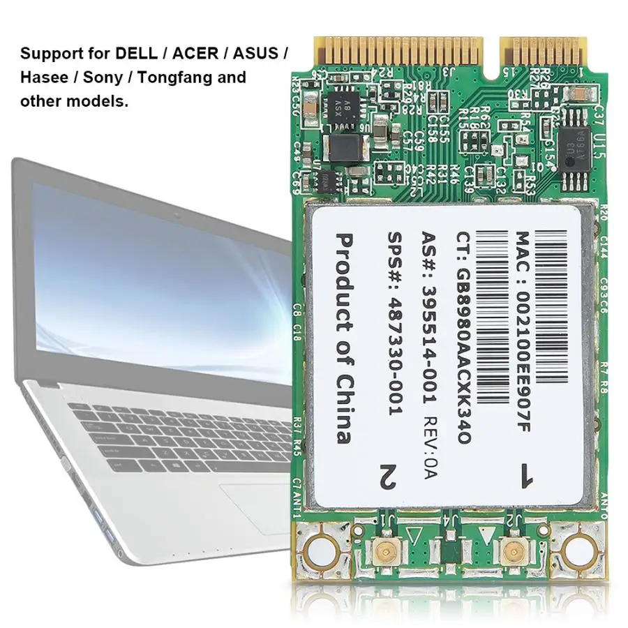 4322AGN мини PCI-E 2,4G+ 5,8G Двухдиапазонная 802,11 ABGN 300M беспроводная сетевая карта для HP6930P 2530P