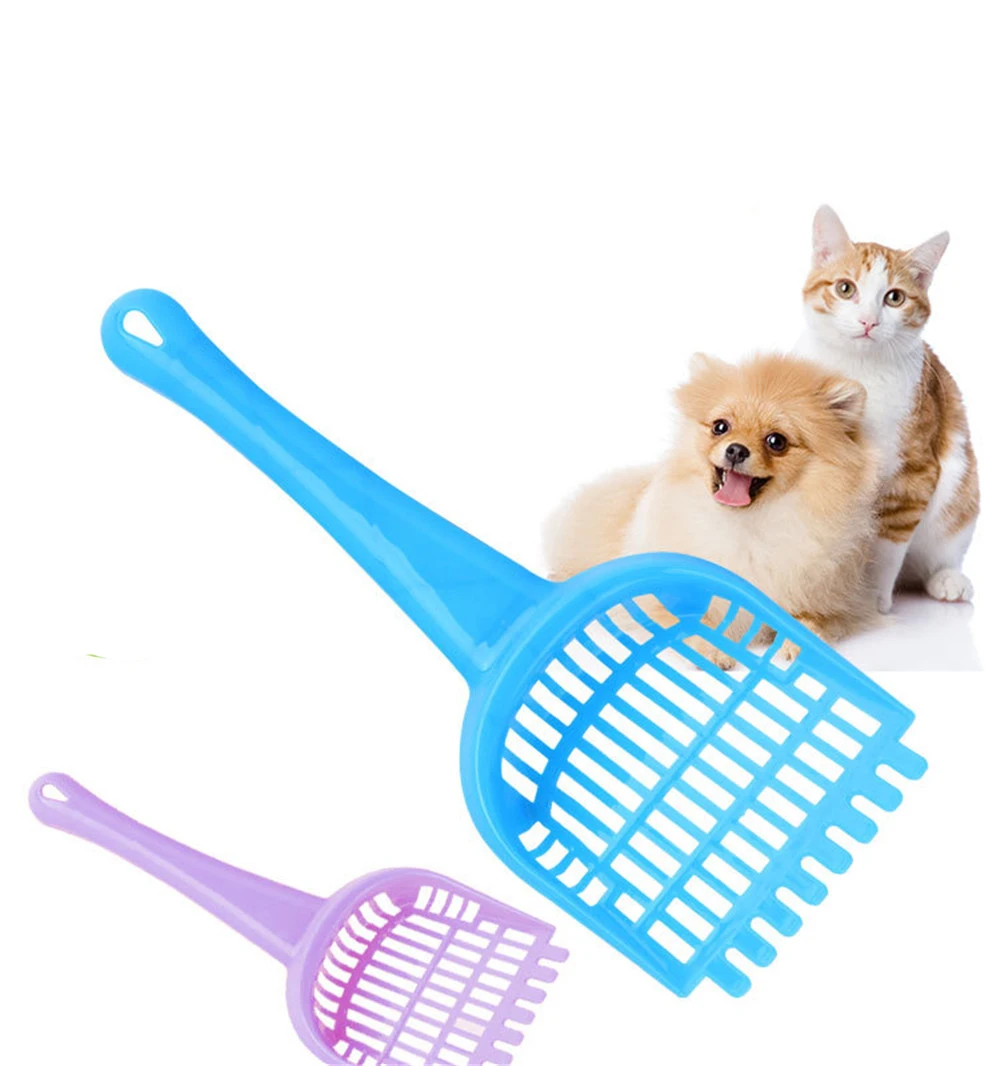 1 шт. полезный совок для уборки наполнителя кошачьего лотка инструмент для чистки домашних животных пластиковый ковш кошачий наполнитель чистящие средства туалет для собак совки для корма товары для кошек