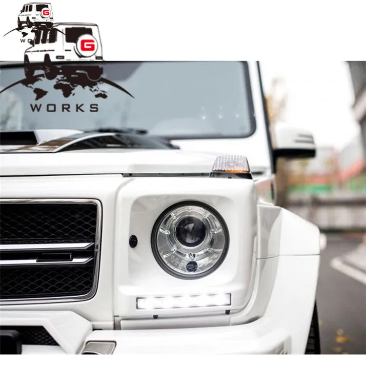 Передние фары G class W463 для G class W463 G63 G65 серебристые и черные 2008-2018y