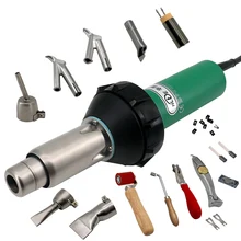 15 шт./компл. 2000 Вт горячий воздух пистолет Пластик сварочный пистолет промышленный Тепловая пушка с функцией автоматического охлаждения пружина