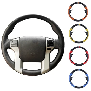 

Car Steering Wheel Cover Black Artificial Leather forToyota Land Cruiser Prado 2010-2015 Tundra 2013-2017