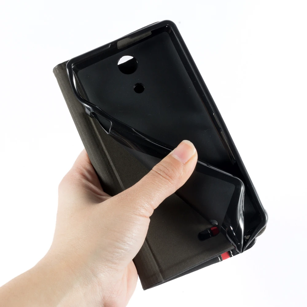 Чехол-книжка для sony Xperia ZR, флип-чехол-кошелек для sony Xperia M36H C5502 C5503, деловой чехол для телефона, Мягкая силиконовая задняя крышка