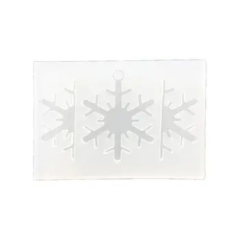 

3D Snowflake Pendant Resin Casting Silicone Resin Mold Art Craft Jewelry Tools