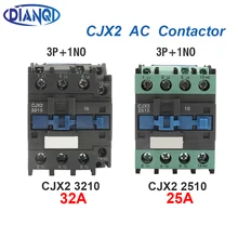 CJX2-3210 2510 LC1-D контактор переменного тока 24 В 36 В 48 В 220 В 380 В на din-рейке 3P+ 1NO использование с Поплавковым переключателем реле стартера двигателя