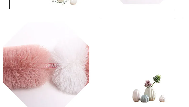 DANKEYISI зимний теплый шарф из искусственного меха женский модный женский шарф милый детский шарф для мальчиков и девочек