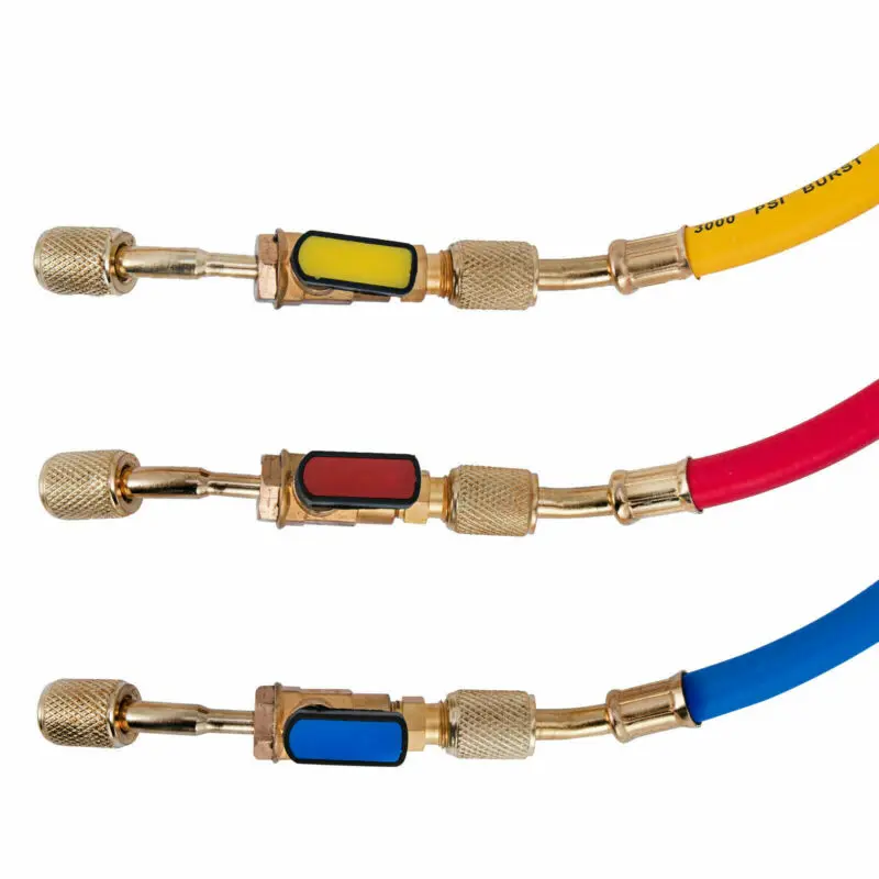 

29983 Manifold Hose Set,36 In,Red,Yellow,Blue Compact Ball Valve Burst 3000 PSI
