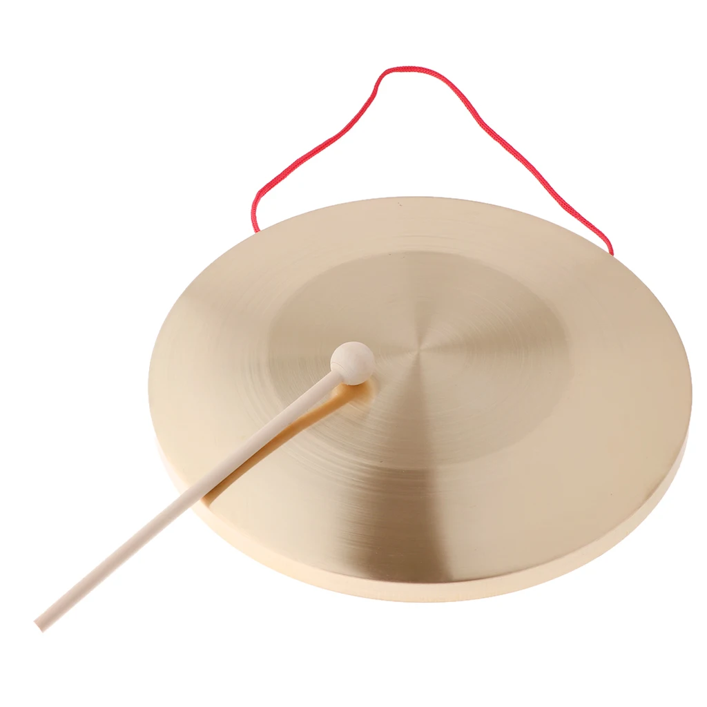 Hand Gong Chapel Copper Cymbals Percussion Opera Gong for Kids Children Toys (30cm)