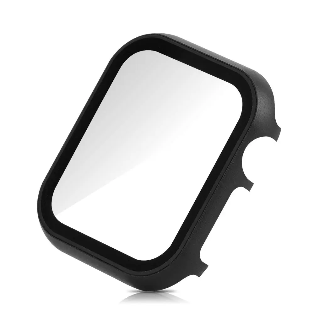 Протектор для часов чехол с закаленная пленка для Apple Watch чехол 38/42/40/44 мм Высокое качество металлические бампера для наручных часов iWatch, 5 4 3 2 1