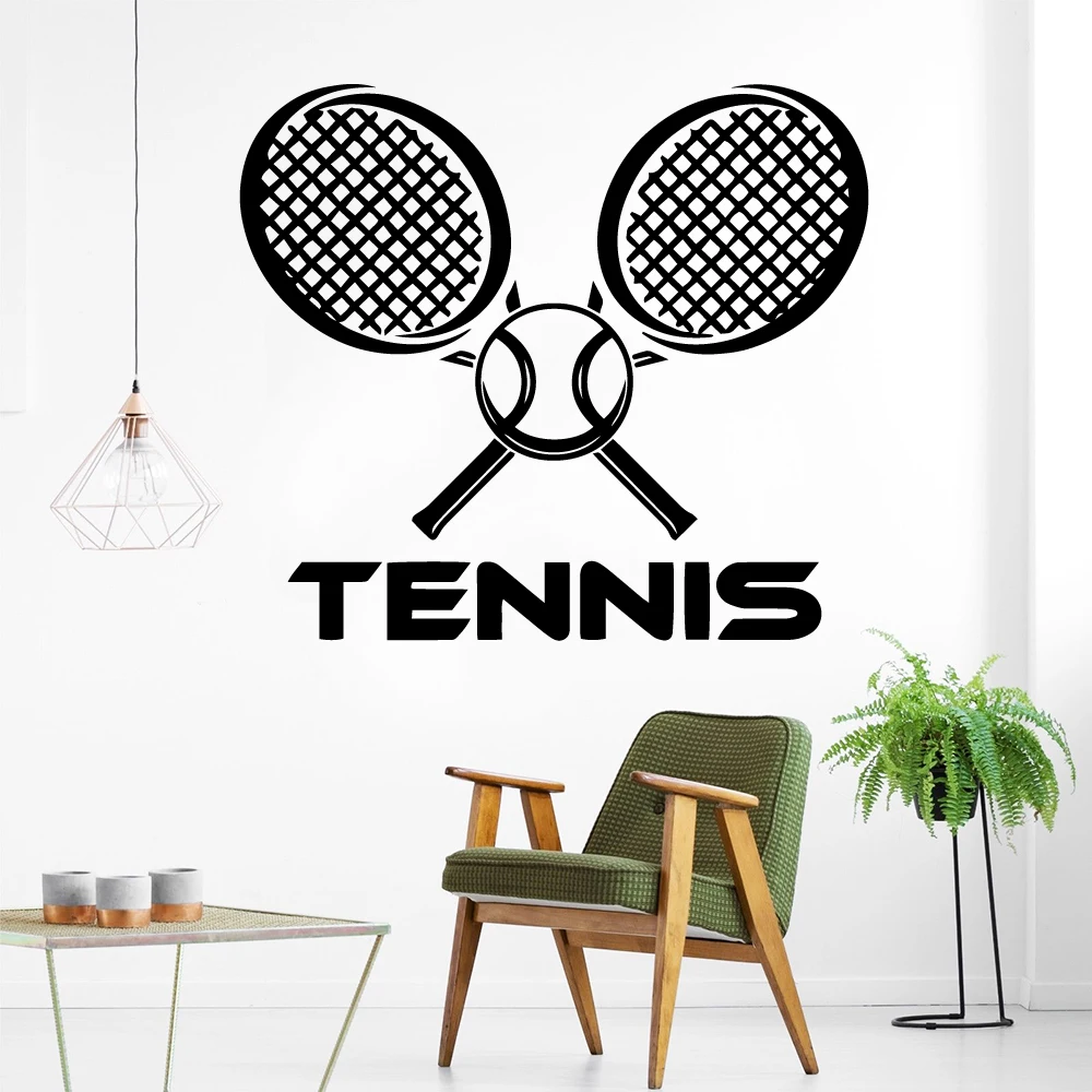 Fashionable Tennis Home Decor Vinyl Wall Stickers For Kids Rooms Diy Decoration Art Decals | Дом и сад