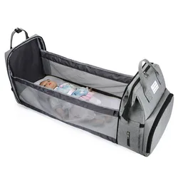 Sac à dos pliable Portable pour maman 38x29x19CM, sac à couches pour bébé, sac de maternité pour poussette, sac d'allaitement de grande capacité 