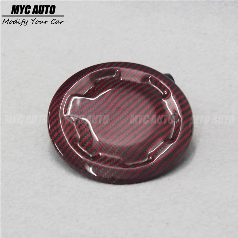 Красный углеродное волокно топливный Кепки Крышка для Honda Civic FN FK FN2 Тип R 2006 2007 2008 2009 2010 2011 2012 углеродное волокно топливный Кепки крышка - Цвет: Red Caebon Fiber