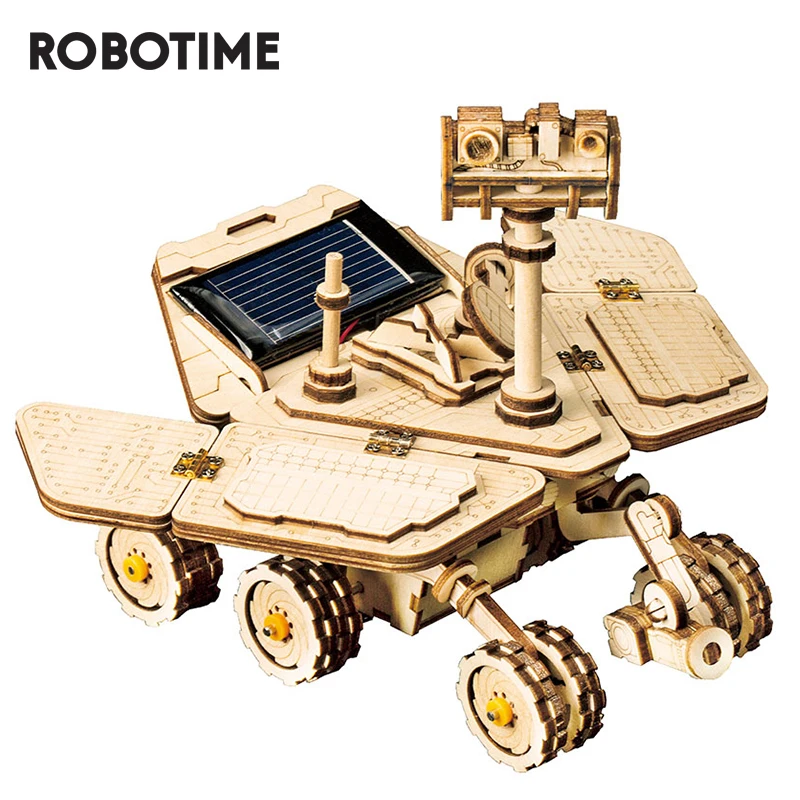 Игрушки Robotime ROKR на солнечной энергии 3D Деревянный пазл в сборе модель набор для