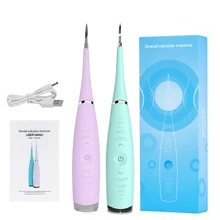 Removedor elétrico ultrassônico de tártaro e manchas dos dentes, ferramenta de limpeza e clareamento