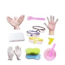 DIY мозаичная плитка затирка для удаления зазора пластиковые заполняющие инструменты смешивание жидкого строительного раствора палочка DIY мозаика для изготовления шпаклевки керамический инструмент для выкладывания мозаики комплект