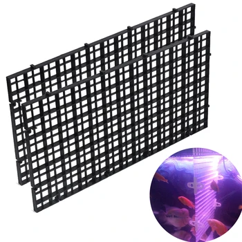 

2pcs/set Aquarium Fish Tank Grid Divider Tray Crate Filter Bottom Isolate