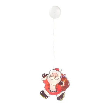 

Outdoor Christmas Silhouette Lights LED Christmas Tree Window Curtain Lights with Suction Cup for Christmas Party Home _WK