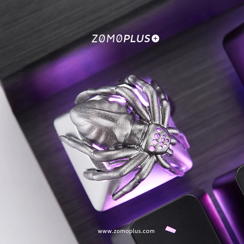 Zomo Plus Fantasias Animais Série-spider Teclado Mecânico de Alumínio Translúcido Artesanal - Imagem 6