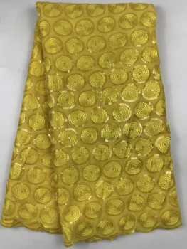 

gold organza lace fabric with sequins african lace fabric nigerian lace fabrics cheaper 5yards african french lace fabric B01