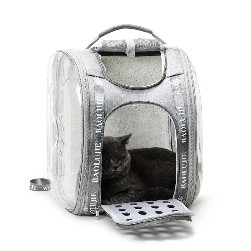 

Cat Carrier Bags New Multi-purpose Pet Backpack Breathable Pet Backpack Out Portable Transparent Handbag Small Dog Backpack