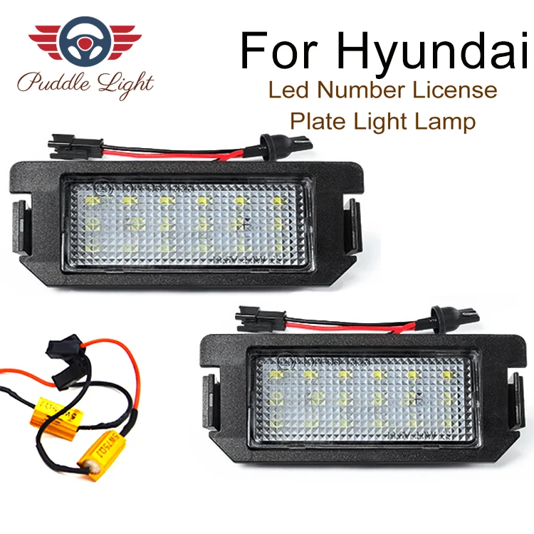 2x 18SMD светодиодный свет номерного знака для Hyundai Tiburon Coupe I10 I20 Veloster FS XG 30 Terracan hp Genesis Coupe