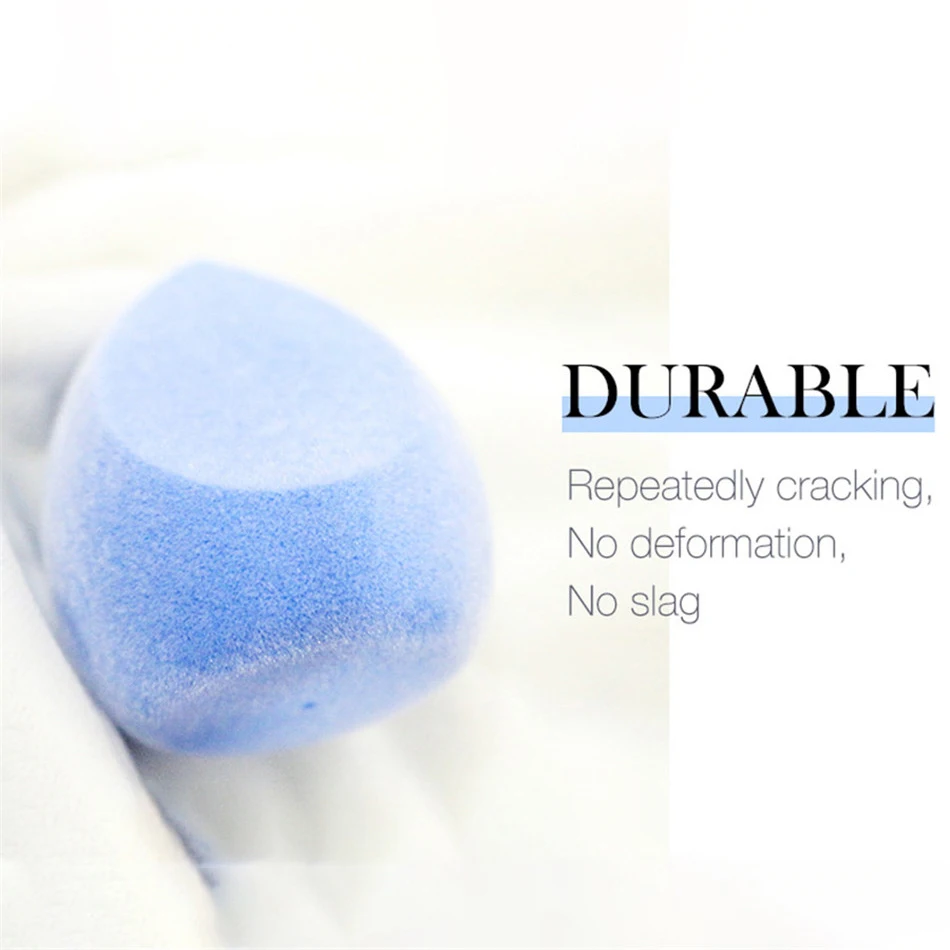 O.TWO.O 1Pc Blue Face Makeup Sponge Puff Egg Facial Cosmetic Concealer Cream Foundation Powder Puff Makeup Foundation Sponge