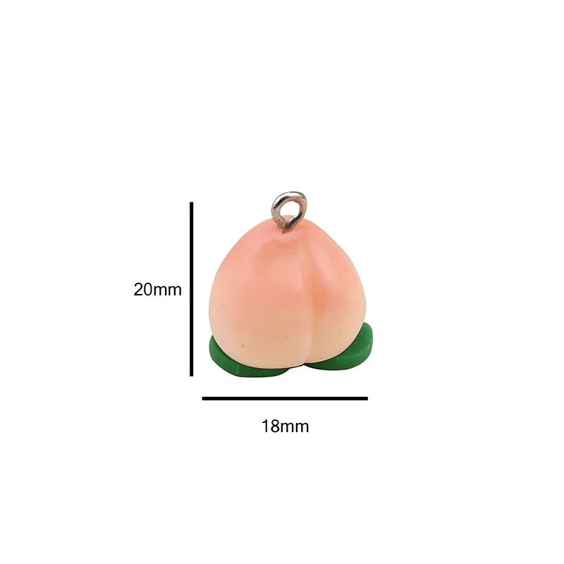 2 шт мягкие керамические милые розовые персиковые Подвески Сделай Сам 3D миниатюрные Фрукты ожерелье Брелок Украшение Подвеска ручная работа сделать C589