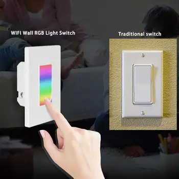 

Smart Scene Light Switch Night Light Function Mobile Phone Remote Control Switch
