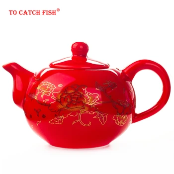 

Kung Fu Tea pot,China's national flower peony pattern Teapot Kettle,Coffee Tea Sets,Chinese traditions Flower Tea Pot Teaware