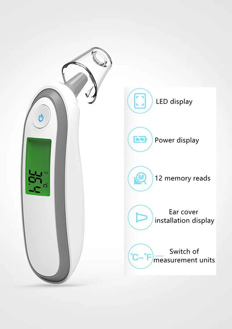 FDA Электронный инфракрасный термометр Детский термометр для ушей пистолет-инфракрасный термометр