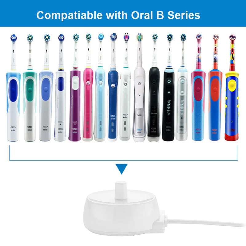Model 3757 Replacement Electric Toothbrush Charger For Braun Oral-B D12 D20 D16 D10 EU 100-240V Inductive Charging Base Adapter