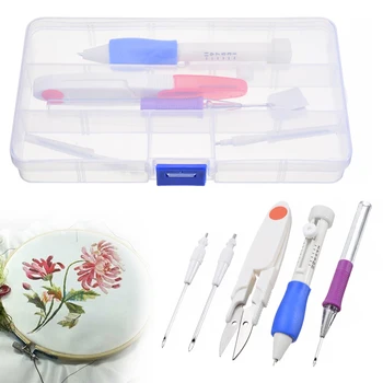 

10pcs/85pcs Embroidery punch needle Tool set DIY Embroidery Pen Knitting Sewing Tools Convenience Home DIY Sewing Tools