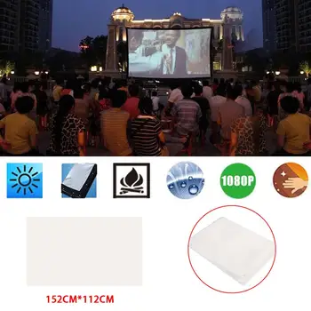 

Projector Curtain Soft Projection Screen Non-Woven Fabric Church Squares Weddings