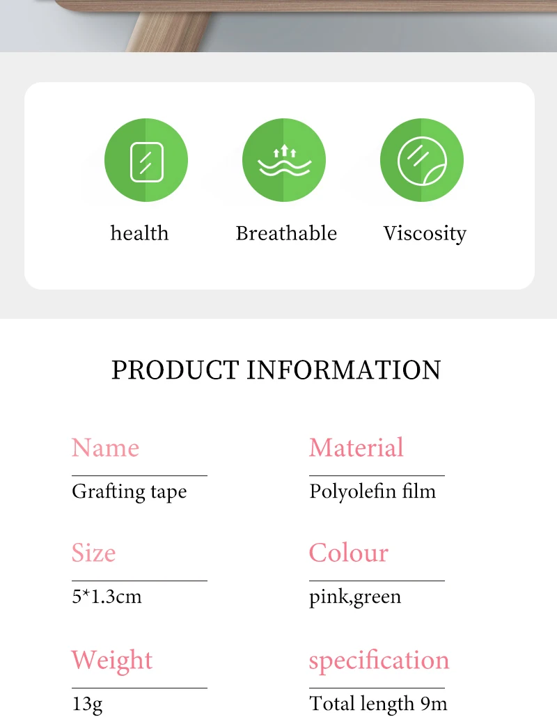 Description Picture 3 of item1 Pc Eyelash Extension Lint Free Eye Pads Pink Green Pe Tape Under Eye Pads Paper for False Eyelash Patch Women Make Up Tools