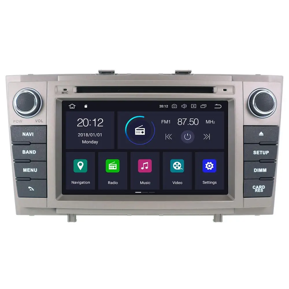 DSP Android 10.0 stereo dvd do samochodu odtwarzacz multimedialny dla Toyota T27 Avensis 2009-2014 Auto PC Radio nawigacja gps wideo Audio jednostka główna DSP Android 10.0 stereo dvd do samochodu odtwarzacz multimedialny dla Toyota T27 Avensis 2009-2014 Auto PC Radio nawigacja gps wideo Audio jednostka główna