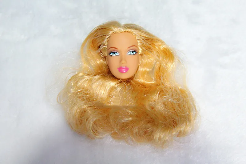 gold hair Редкая идеальная Ограниченная Коллекция кукла игрушка голова принцесса кукла голова девушка DIY туалетный волос игрушки Дети Макияж DIY игрушки, подарки для детей - Цвет: gold hair