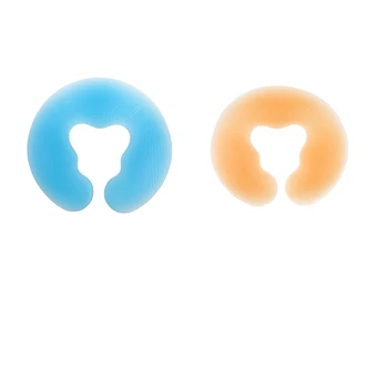 

2 Pcs Silicone Salon Beauty Spa Massage Table Cradle Face Down Pillow Pad Head Back Neck Rest Cushion