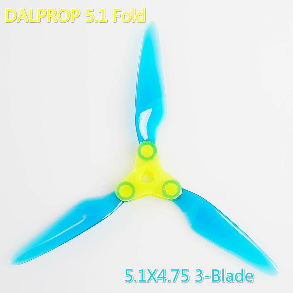 DALPROP раза F5 5.1x4.75X3 5/5.1 дюйм Складная 3 лопастной Пропеллер для RC FPV Racing Фристайл 5