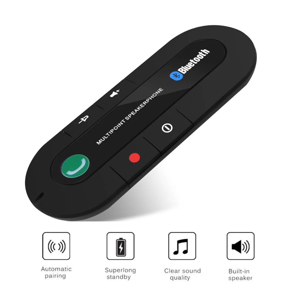 USB синий зуб громкой связи на солнцезащитный козырек Прямая поставка комплект