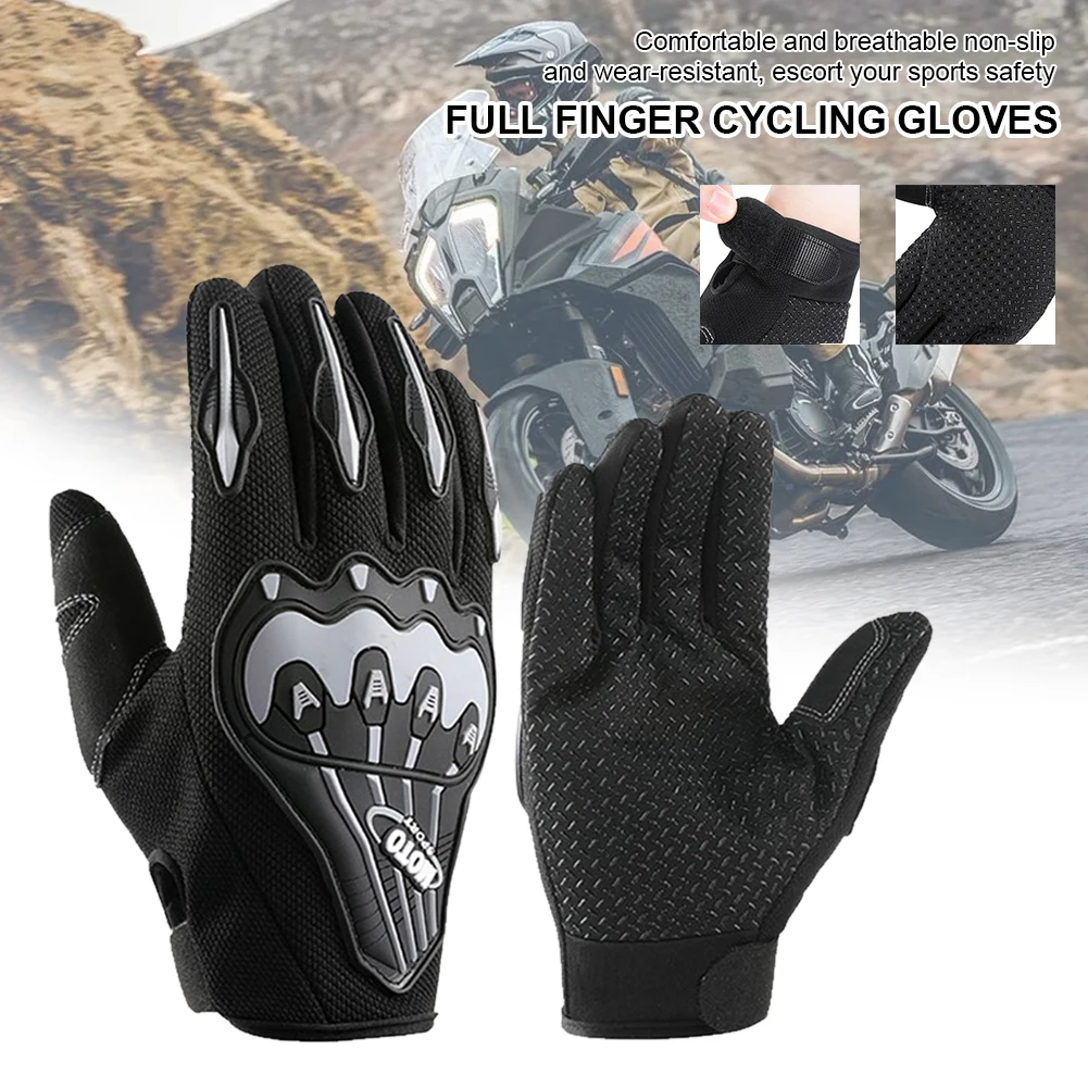 Mountain Bike Cycling Gloves MTB BMX Full Finger Riding Touchscreen Racing Glove 
