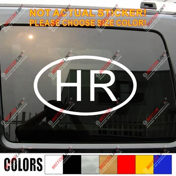 

Croatia HR Oval country code Decal Sticker Croatian Car Vinyl pick size color