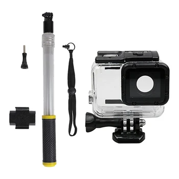 

HOT-Transparent Retractable Floaty Pole Selfie Stick Monopod for Gopro 7 6 5 4 3+ Diving Buoyancy Rod for SJCAM for Xiaomi