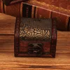 Vintage Wooden Handmade Lock Box Organizer Jewelry Bracelet Pearl Case Gift Storage Box ► Photo 3/6