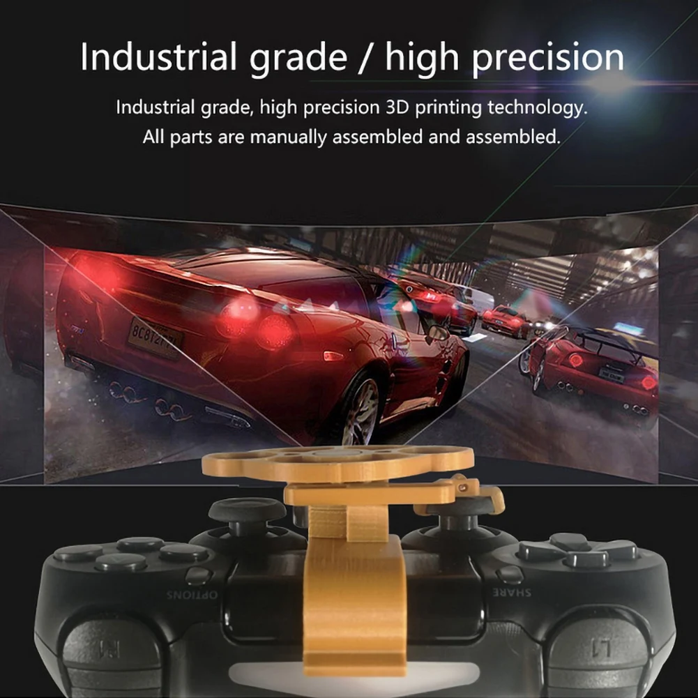 Для PS4 игровой гоночный руль с 3D печатью, Мини Автомобильный руль, игровая ручка для вождения, добавить на контроллер для playstation 4 PS4
